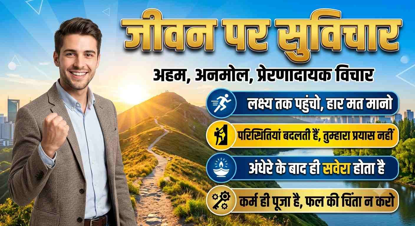 जीवन पर सुविचार: जिंदगी को बेहतर बनाने वाले प्रेरणादायक विचार